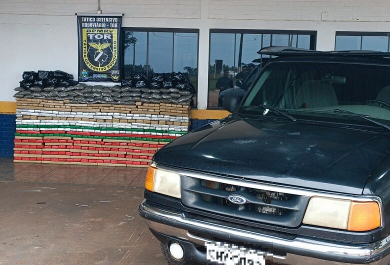 Homem é preso com mais de meia tonelada de maconha em rodovia estadual