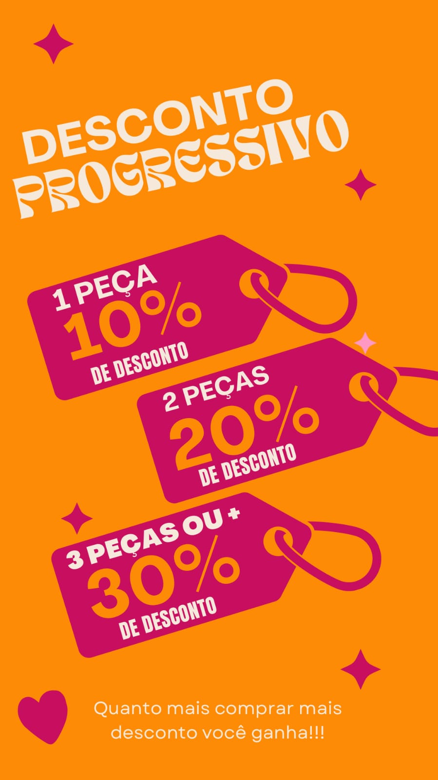 A Promoção que você esperava: Desconto Progressivo 