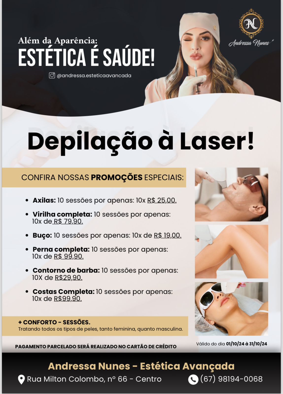 Iniciamos o mês de outubro com tudo, e é claro, com uma promoção exclusiva para nossos clientes! ✨