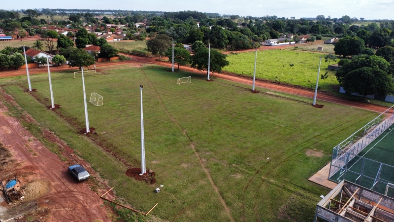 Prefeitura de Ivinhema irá inaugurar iluminação do campo de futebol do Distrito de Amandina