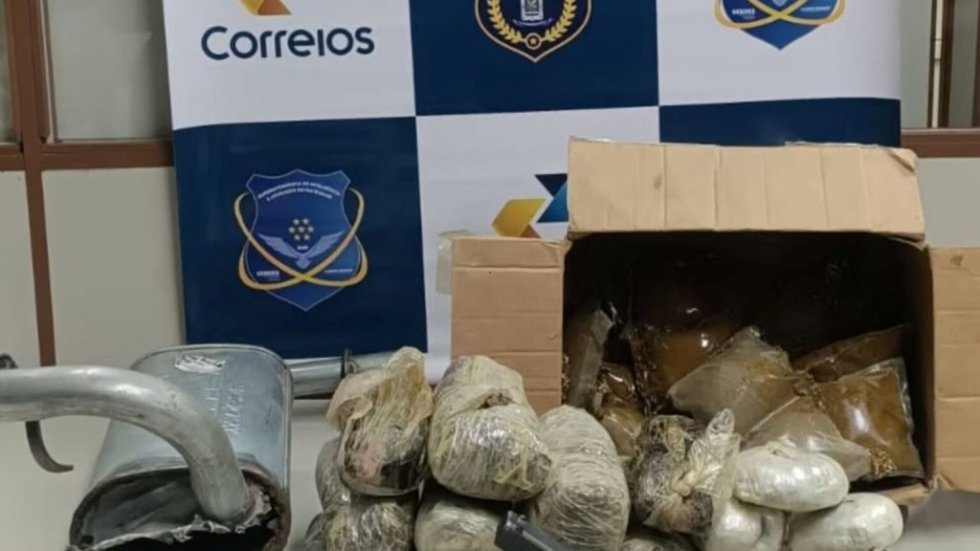 ‘Meleca de maconha’: Droga encontrada em encomendas dos Correios foi avaliada em meio milhão