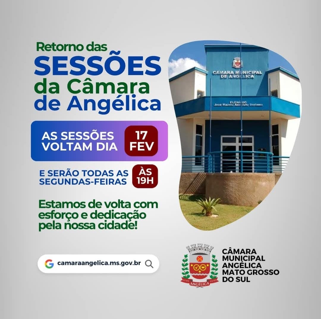 AS SESSÕES ESTÃO DE VOLTA